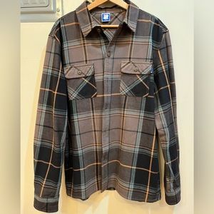 UNDEFEATED PLAID SHIRT GREY PLAID /L